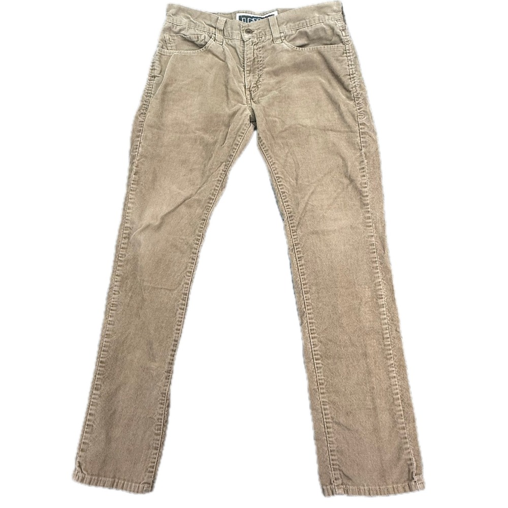 Levi's 511 Skinny Mens 32x30 Tan Khaki Corduroy Stretch Pants 5 Pocket